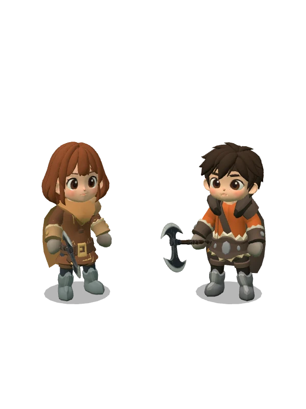 ตัวละคร Artisan หญิงและชายจากเกม