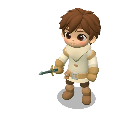 Sandfang Dirk worn by a character
