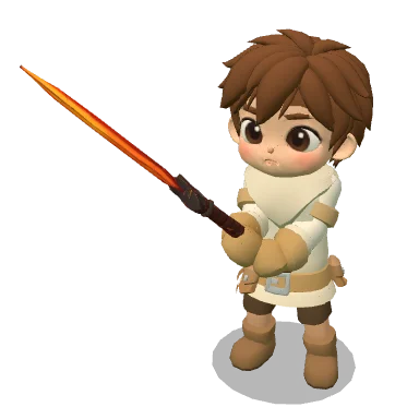 Ember Blade worn by a character