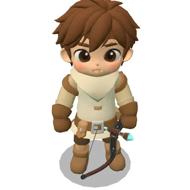 Padded Armor worn by a character