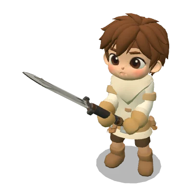 Short Sword บนตัวละคร