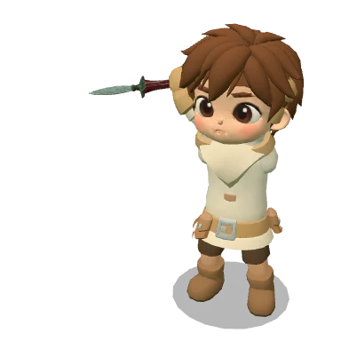 Thornleaf Dagger worn by a character