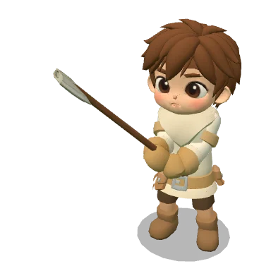 Timber Axe worn by a character