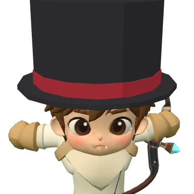 Top Hat worn by a character