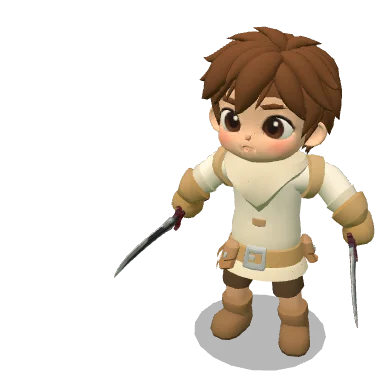 Twinfang Daggers บนตัวละคร